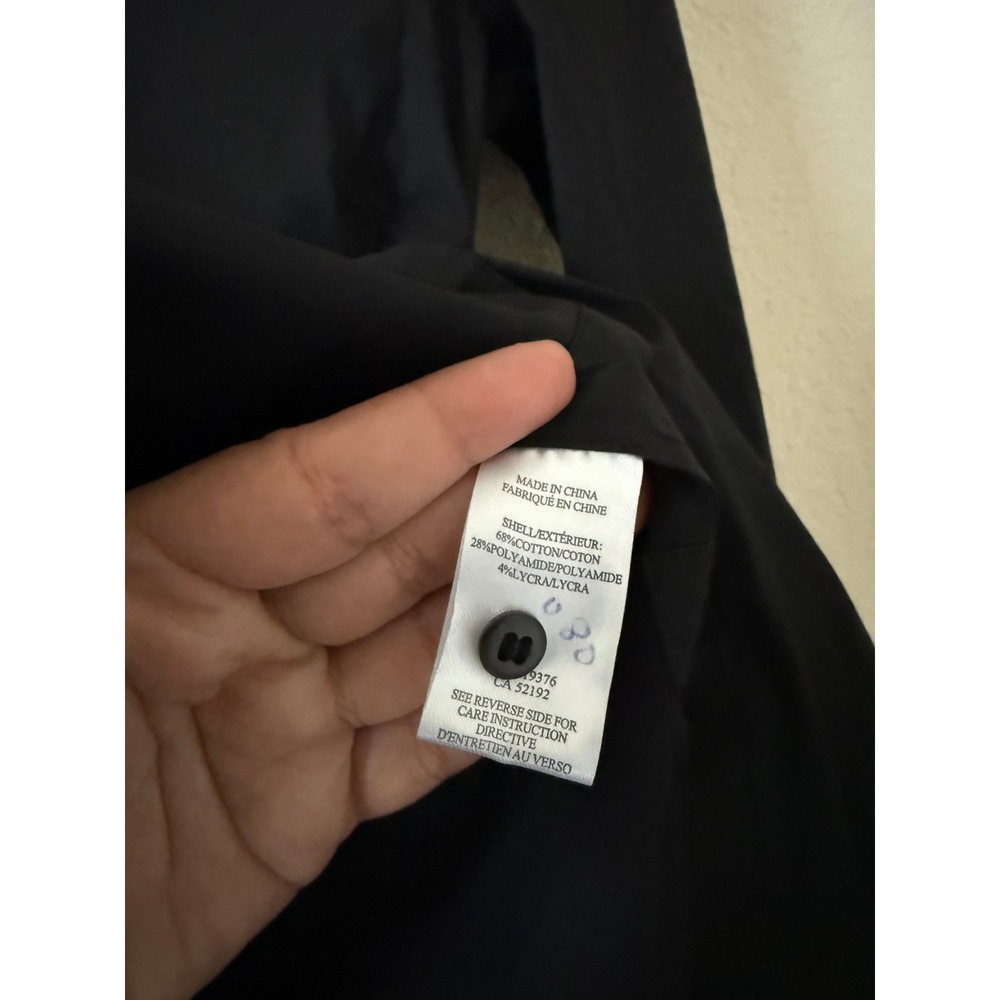 Helmut Lang Guild Shirting Black V-Neck Long Sleeve Button Down Top Size XSP - Picture 6 of 9